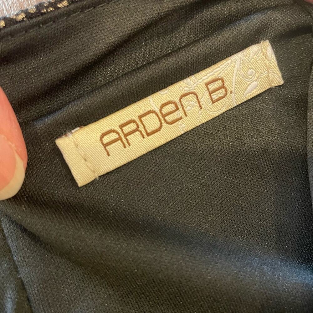 Arden B Gold Black Shimmer Dress XS - Picture 7 of 10